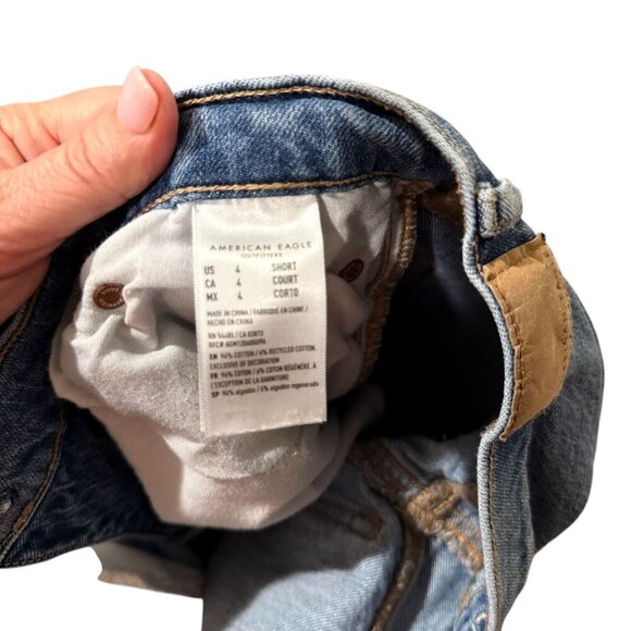 American Eagle Women’s High-Rise Blue Denim Straight-Leg Jeans Size 6 - Picture 9 of 9